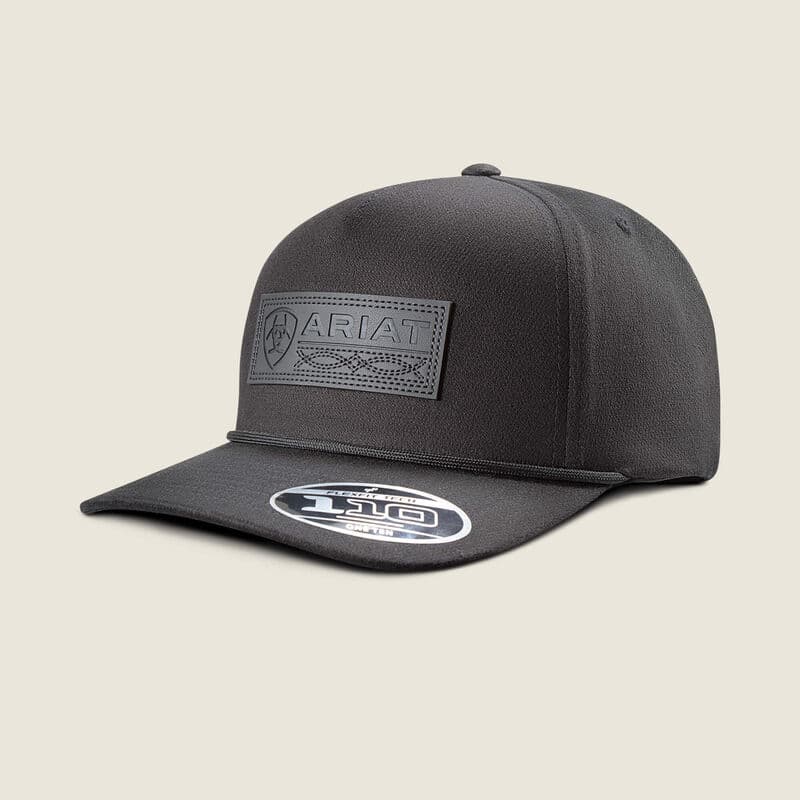 Boot Stitch Faux Leather Patch Cap